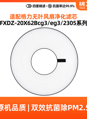 适配格力20系列空气循环扇后置过滤网FXDZ-20X62Bcg3/eg3风扇滤芯