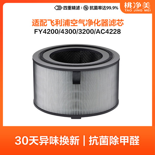 适配飞利浦空气净化器滤网FY4200/4300/3200适用于AC4228滤芯