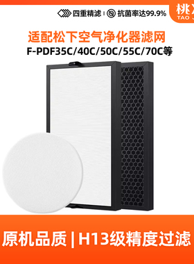 适配松下空气净化器F-PDF/PXF/ZXFP/JDH35C滤网VXG70C ZXGP过滤芯