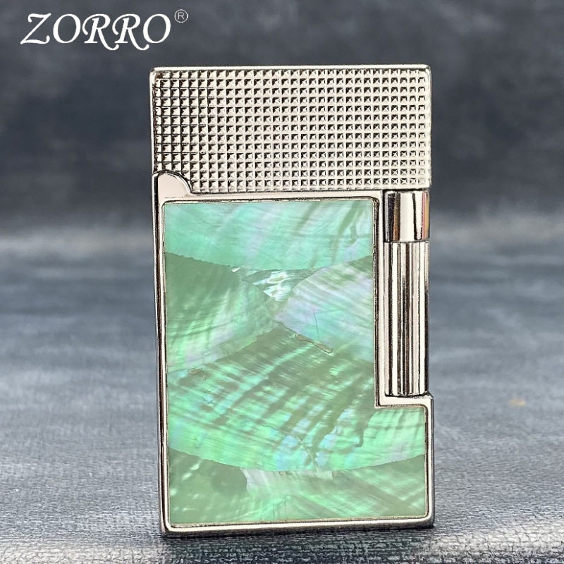 ZORRO佐罗彩贝高档朗声钢琴音煤油打火机高端定制礼品侧划送男