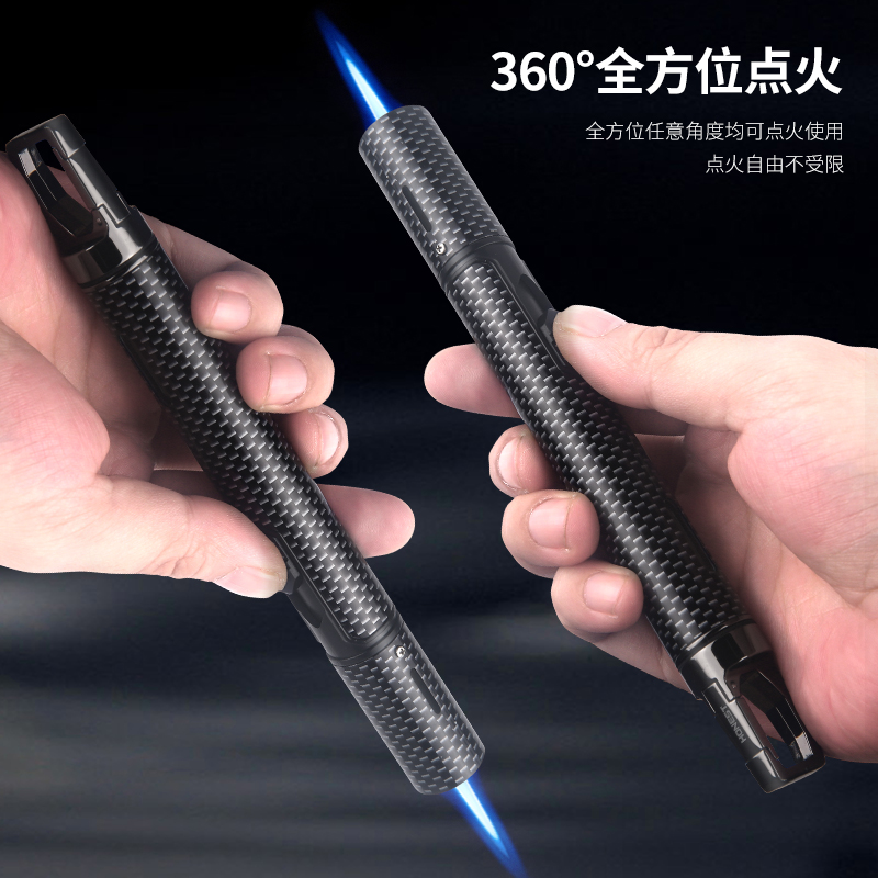 百诚长手柄防风打火机可充气