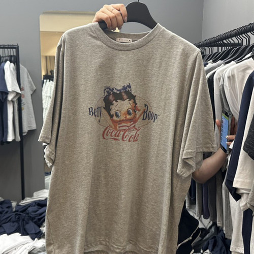 韩国代购百搭宽松卡通短袖T恤女