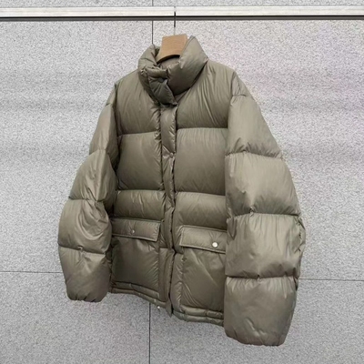 韩国代购时尚百搭立领纯色羽绒服