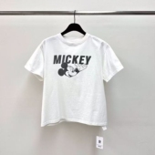 现韩国东大门代购 T恤 洋气卡通米奇印花圆领短袖 river2026春季 时尚