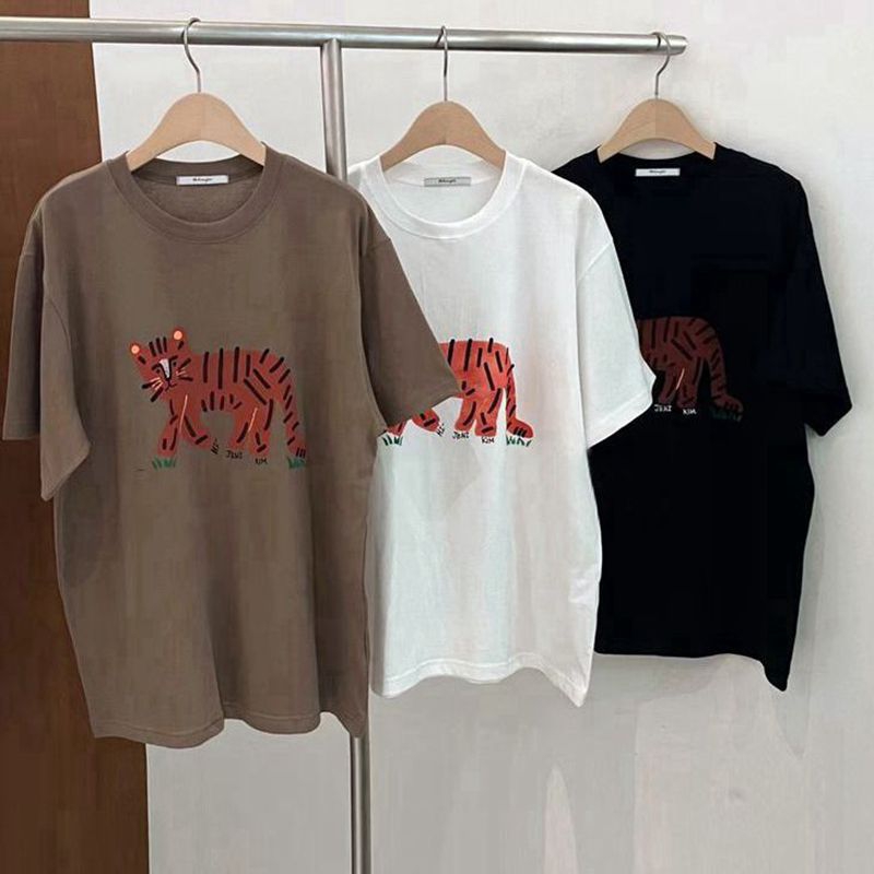 短袖百搭T恤涂鸦棉女韩国代购