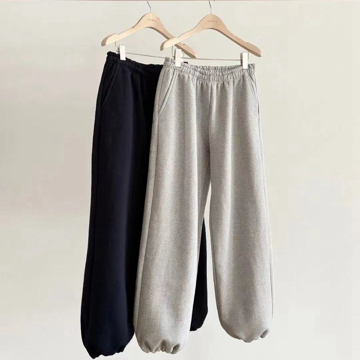 松紧腰百搭韩国代购加绒休闲裤