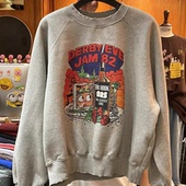 现韩国东大门代购 GARMENT2025冬新款 百搭宽松卡通印花加绒卫衣女