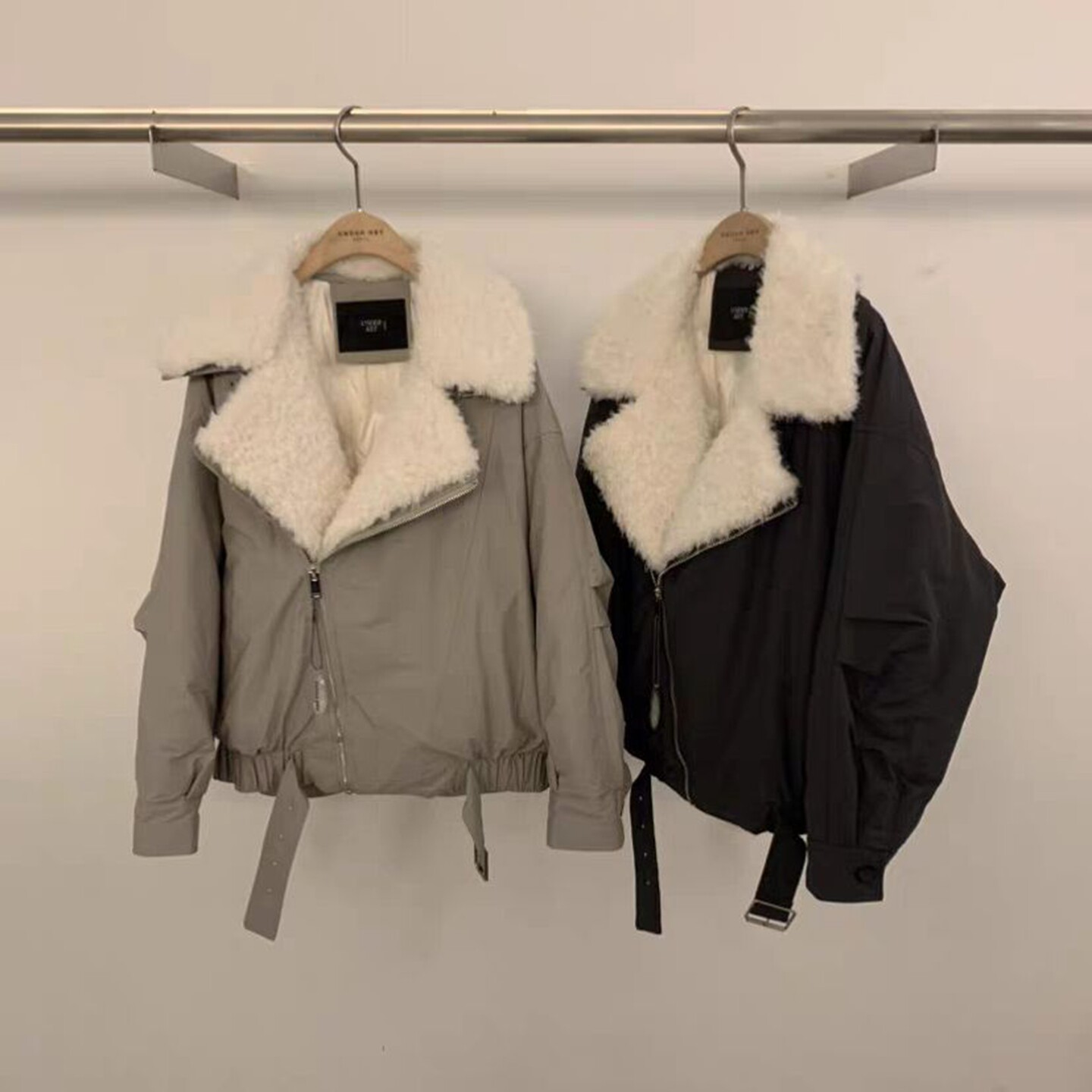 韩国代购时尚百搭毛毛领羽绒服