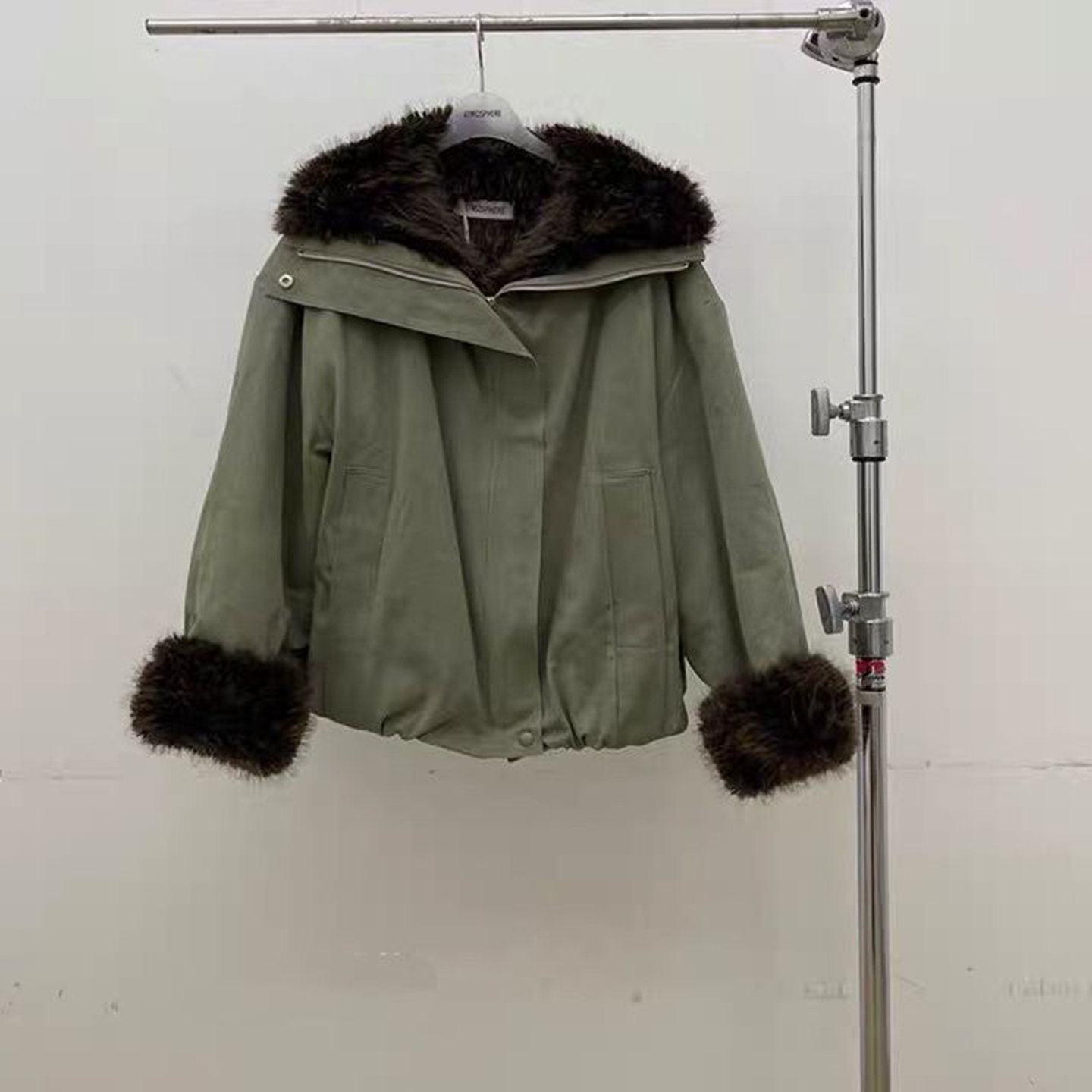 韩国代购复古休闲毛绒保暖外套