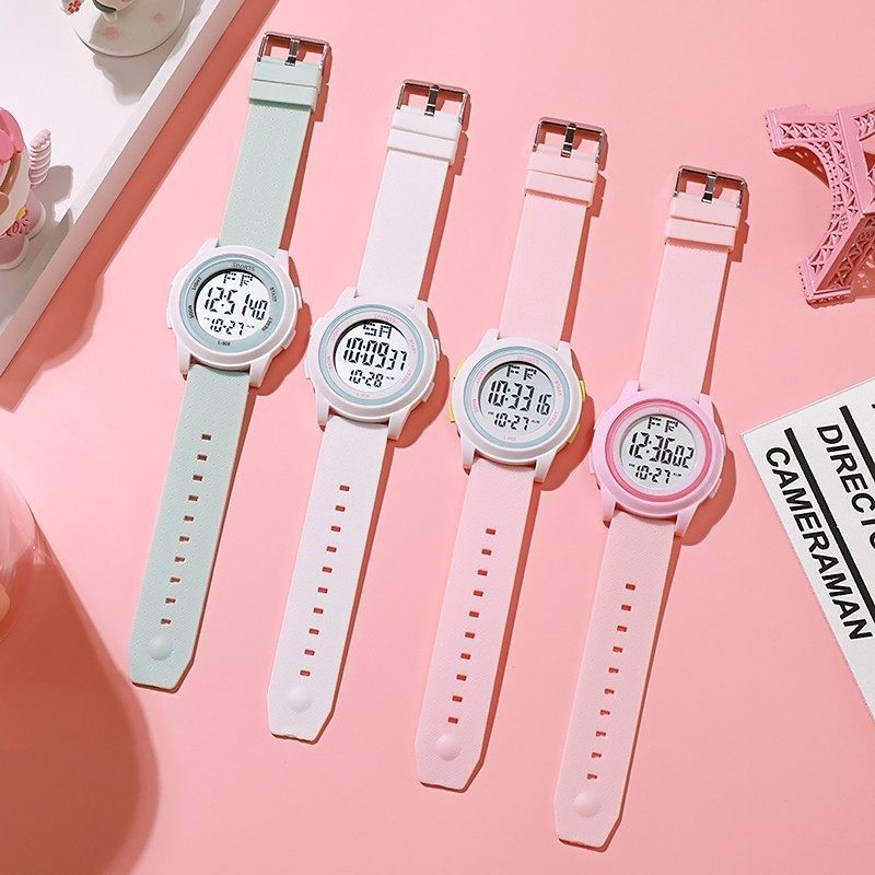 电子表女学生简约时尚潮流高中青少年初中运动多功能电子表男生