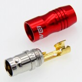 镀金75欧姆SDI 监控视频线Q9母连接头bnc公母 BNC焊接焊接BNC母头