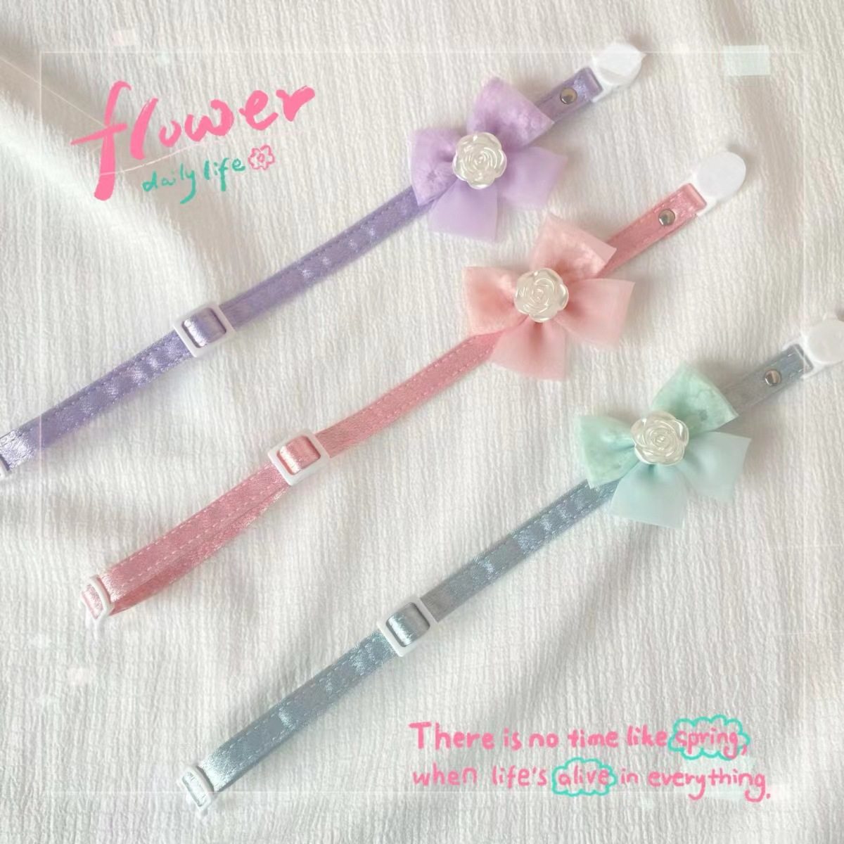 跨境宠物项圈防窒息猫头扣生日双层项链配件配饰宠物狗可调节项圈