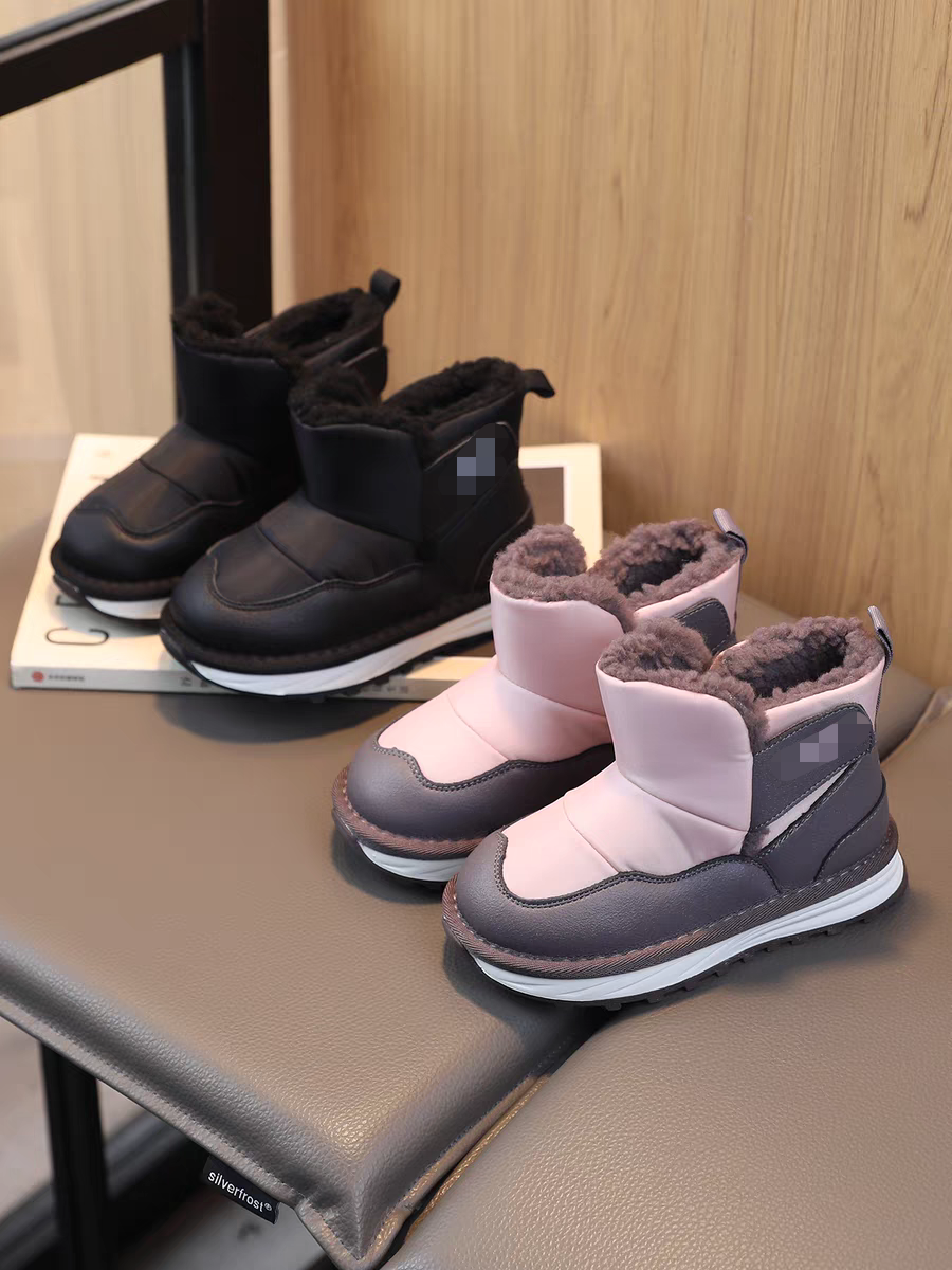 男童雪地靴2025冬季新款儿童鞋大棉鞋加绒加厚男宝宝冬鞋防水女童