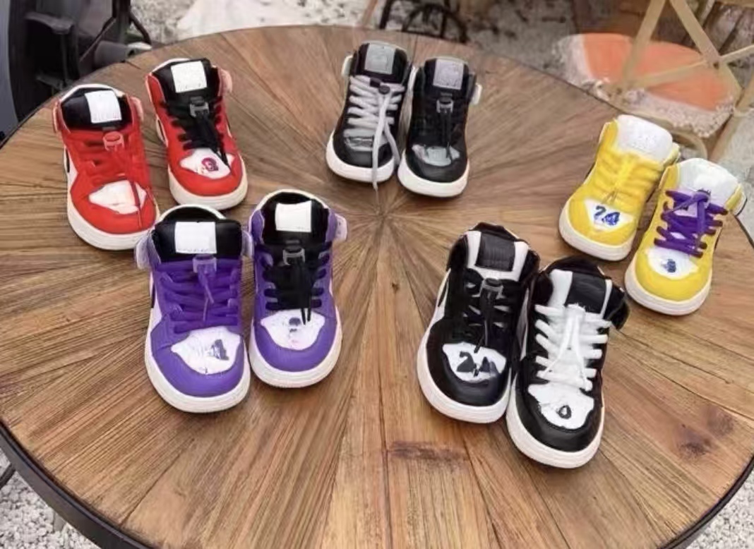 男童鞋新款2025高帮秋季童鞋软底防滑儿童运动鞋小童女童篮球鞋潮