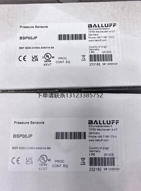 询价巴鲁夫原装BSP B250-DV004-A04A1A-S4压力感测器BSP00JP