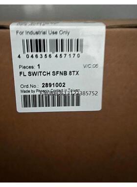 询价2891002 菲尼克斯工业级FL SWITCH SFNB 8TX 全新 原装