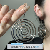 HEY 高级感耳饰 冷淡风耳钩时尚 TAO夸张个性 多层几何圈圈耳环女款