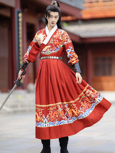 原创设计汉服女贴里飞鱼服明制曳撒绣春刀侍卫服锦衣卫蟒服男女