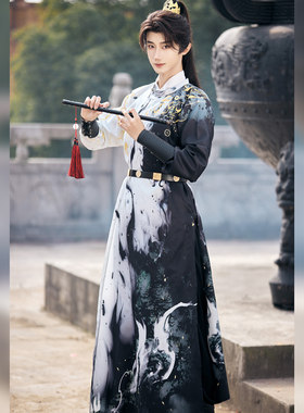 唐制圆领袍春夏改良古汉服