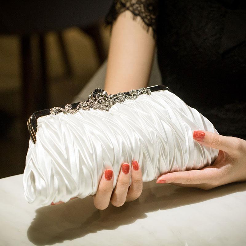 潮牌韩版新款晚宴包宴会名媛手拿包女旗袍晚礼服丝绸小手包斜挎