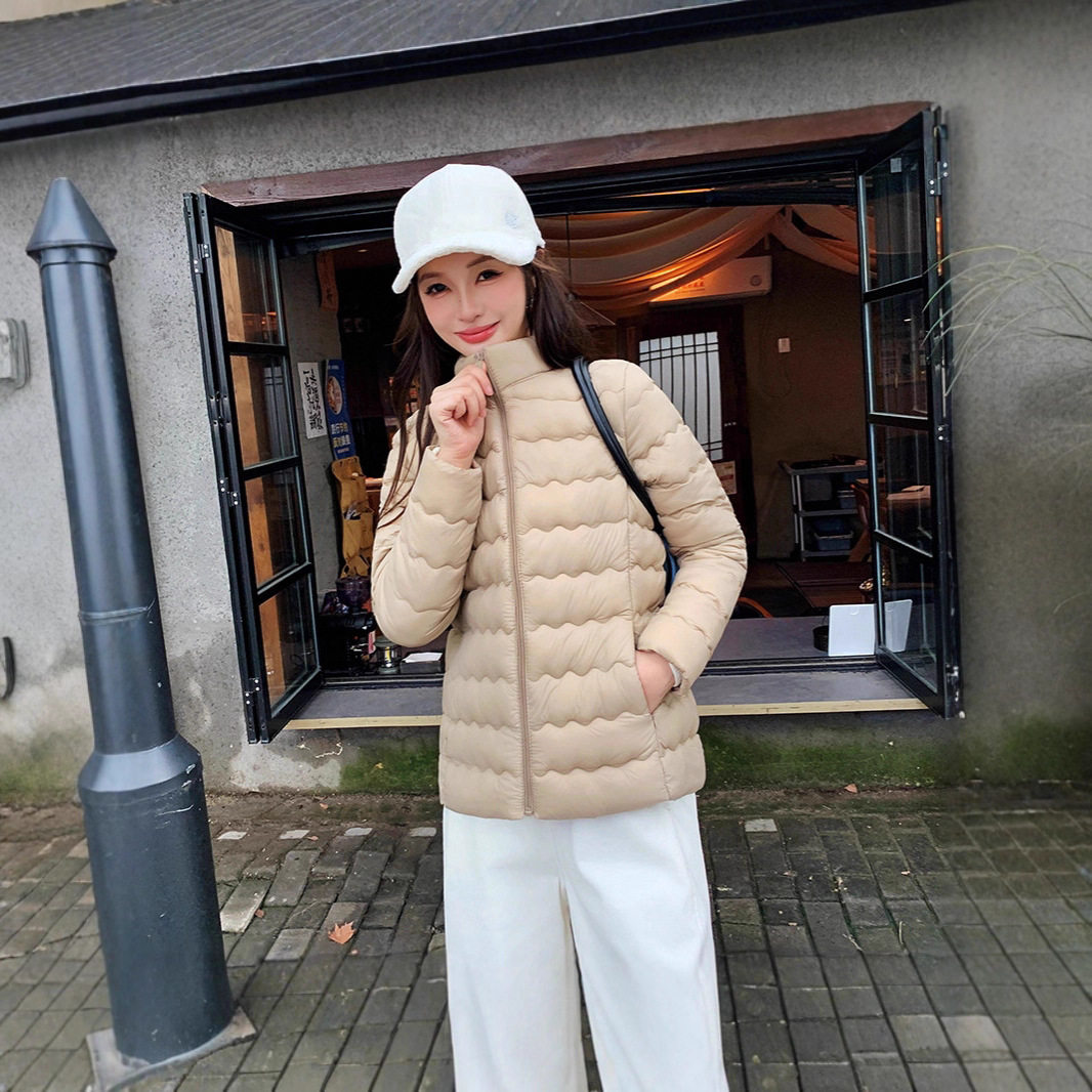 立领棉服新短款棉衣外套内胆外穿轻薄百搭女式面包服打底秋冬