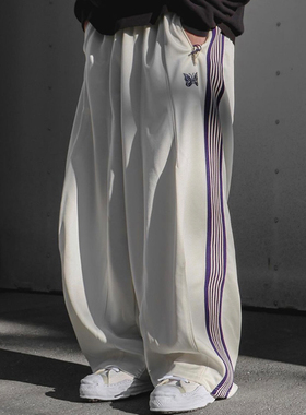 老夫子 Needles 2024ss 百搭HD阔腿裤 os宽版直筒 运动灯笼胖胖裤