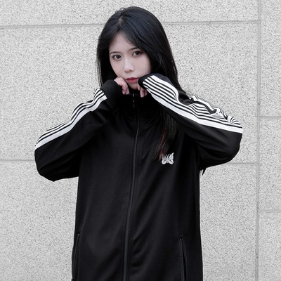 老夫子 NEEDLES 黑白配 小众设计 回头率百 运动宽松夹克男女外套