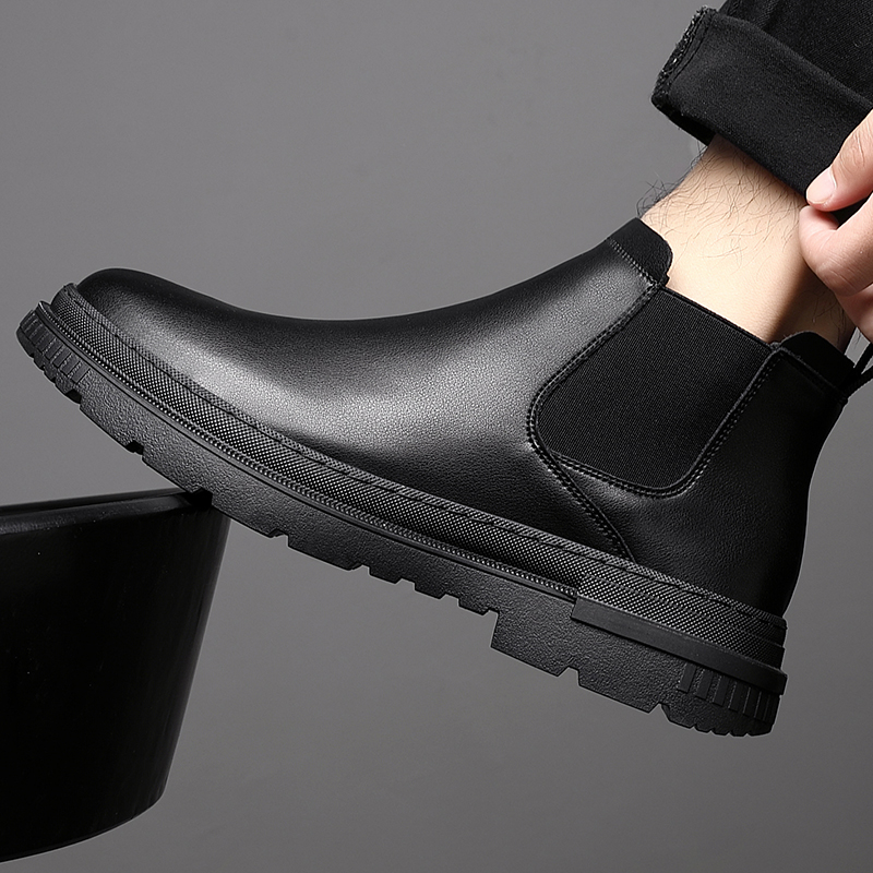 马丁靴男中帮休闲男鞋英伦风秋