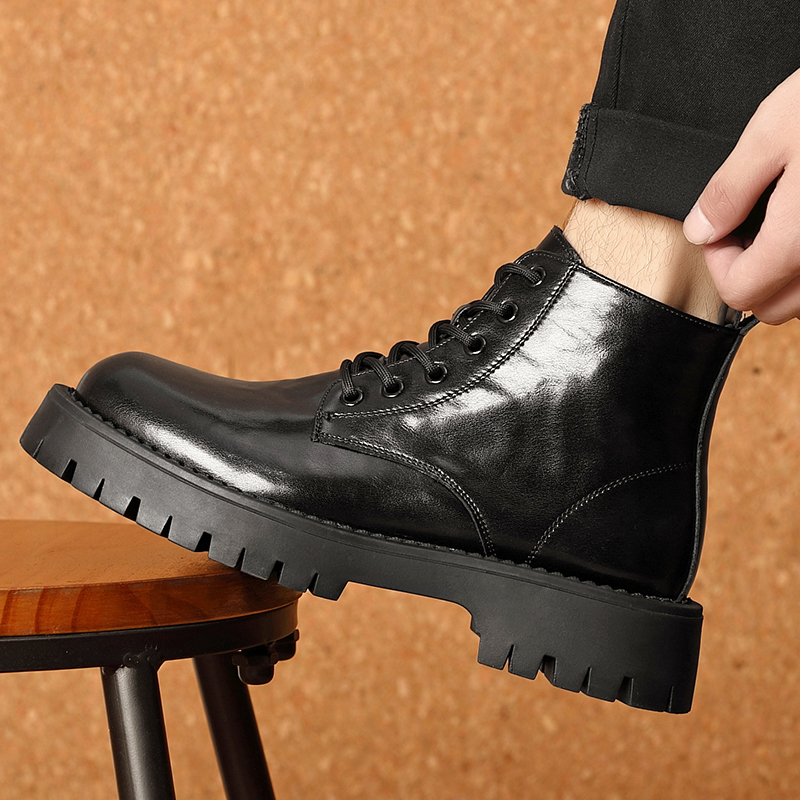 男士真皮潮流休闲马丁靴