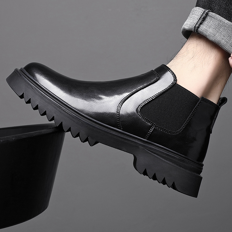 2025新款男士秋冬季加绒保暖靴
