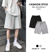 短裤 潮ins港风短裤 男潮流宽松纯色男士 运动裤 夏季 薄款 休闲裤 大码