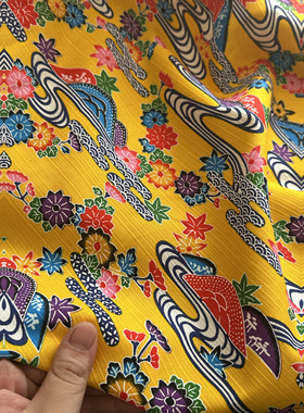 2米 日本 黄色款 高品质染色 日系风格 纯棉面料