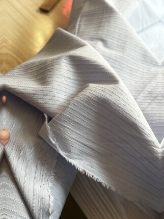 一米 韩系 淡蓝色 织点 纯棉布 6066面料（宽1.45米左右）