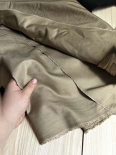 卡其色 宽1.45米左右 斜纹 楼下面料 锦棉布料 2米