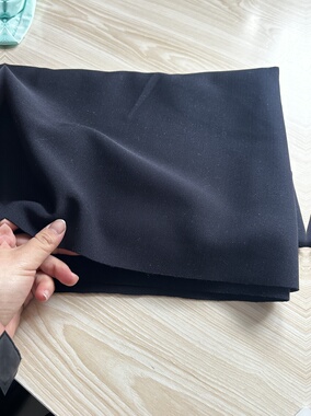 藏蓝色 乱麻加绒自发热 高尔夫 轻薄保暖面料（宽1.6米左右）