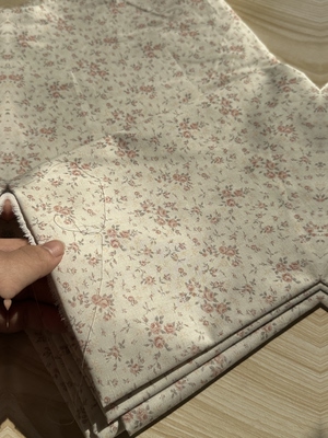 一米 木色玫瑰款 40支 纯棉布料 7290面料（宽1.45米左右）