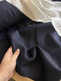 不能揭开 藏蓝色 柔软 双面羊毛布料 一米 宽1.45米左右 日单