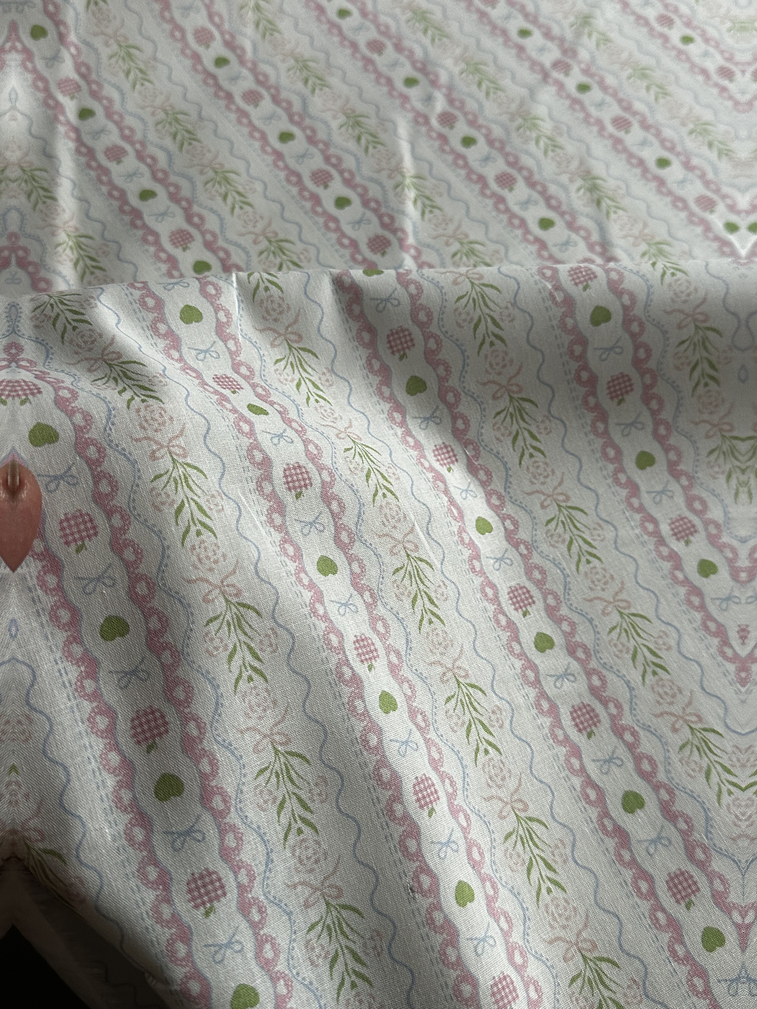 一米 苹果绿心款 40支 纯棉布料 7262面料（宽1.45米左右）