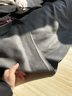 宽1.45米左右 灰色 6290面料 双面羊毛绒布料 中厚款