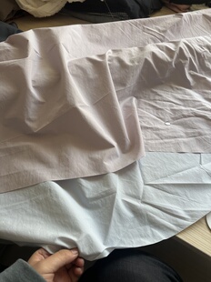 2.5米 韩系 起皱 纸感羽绒服布料 面料（宽1.45米左右）