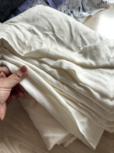 2米 乳白色 纯棉拉绒针织布料 楼下面料（宽1.45米左右）