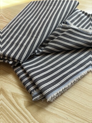 2米 牛仔蓝 色织条颜色 锦棉布料 面料（宽1.45米左右）