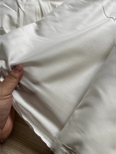 白色 宽1.45米左右 长纤棉 7314面料 高支棉布料 一米