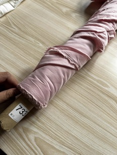 粉色 宽1.45米左右 薄款 面料 纯棉布料7337 一米