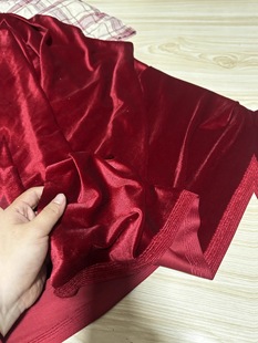 宽1.45米左右 枣红色 面料 高密金丝绒布料 秋季