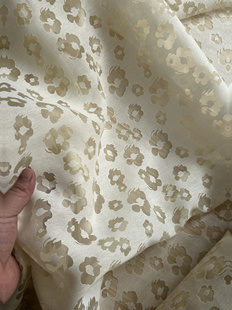 透明花朵 设计师款 欧根纱布料 面料 2米 宽1.45米左右 米色