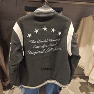 Converse匡威 正品男女秋冬毛呢运动外套棒球服10026725-A01/A02