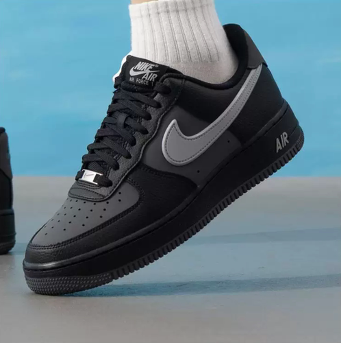 Nike耐克男鞋AF1黑色板鞋运动鞋