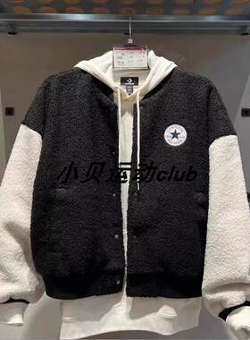 Converse匡威女短款摇粒绒棒球服