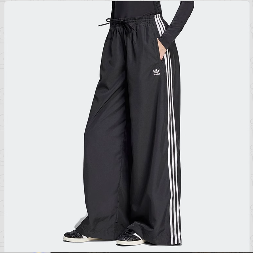 adidas阿迪达斯三叶草女裤直筒裤